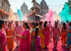 Holi festival celebrated