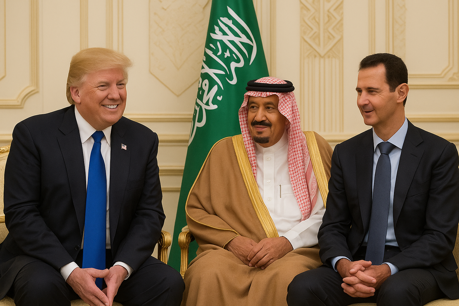 Trump Meets Syrian Leader in Saudi Arabia a Day After Lifting U.S. Sanctions