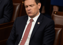 Congressman Blake Moore of Utah was recently seen dozing off during a House session
