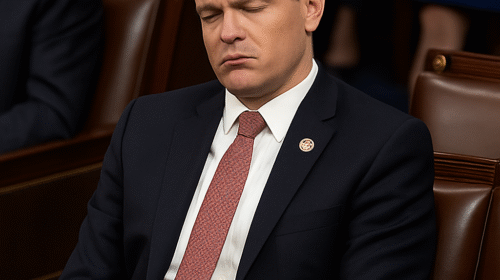Congressman Blake Moore of Utah was recently seen dozing off during a House session