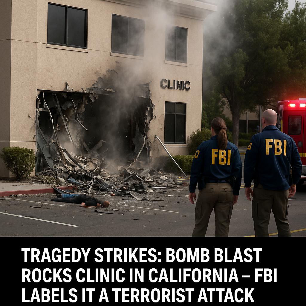 Tragedy Strikes: Bomb Blast Rocks Clinic in California – FBI Labels It a Terrorist Attack