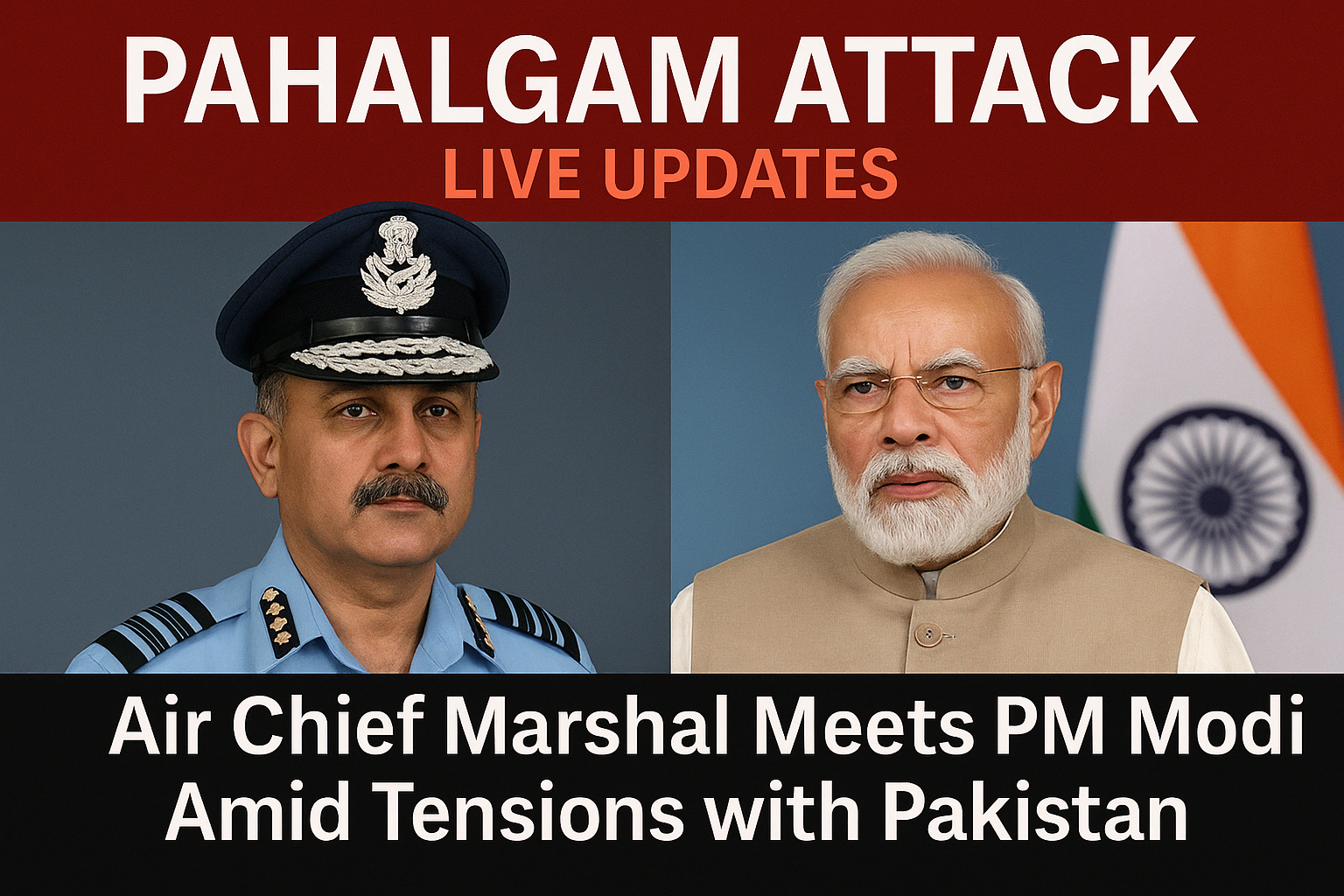 Pahalgam Attack: Live Updates as Air Chief Marshal Meets PM Modi