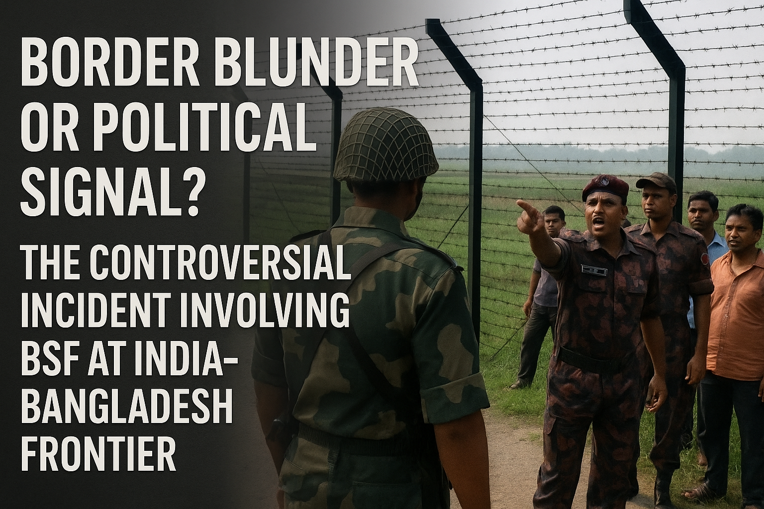BSF Harassed After Accidental Crossing Into Bangladesh