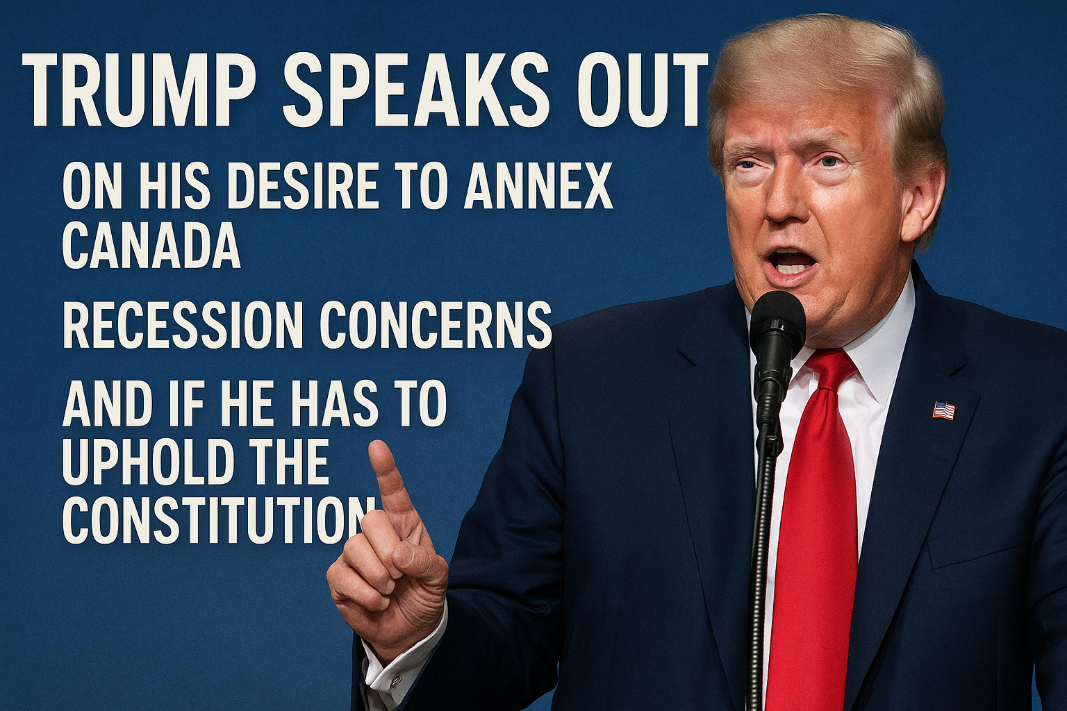 Trump Speaks Out on His Desire to Annex Canada