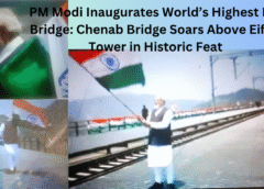 PM Modi inaugurates world's highest chenab rail bridge