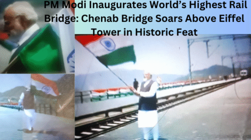 PM Modi inaugurates world's highest chenab rail bridge