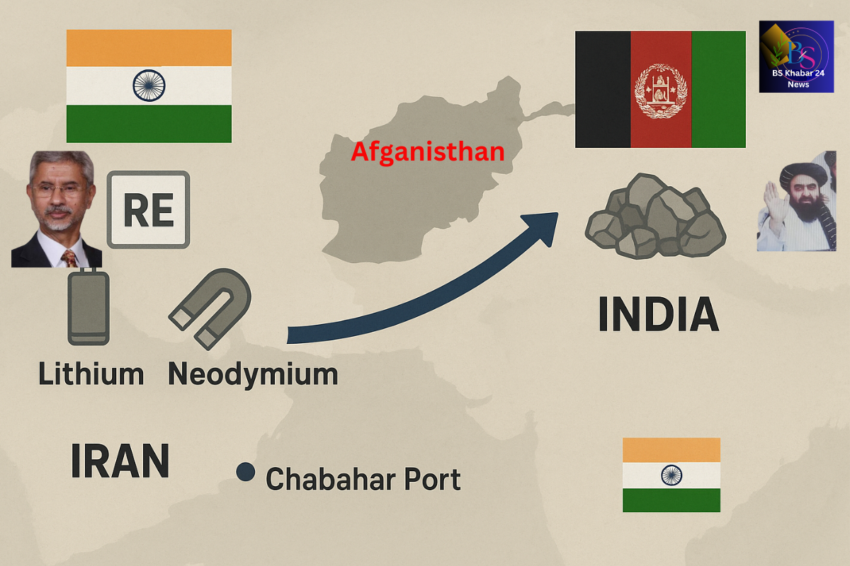 India Gets a Gift from the Taliban , India’s strategic access to Afghanistan’s rare earth minerals through Iran’s Chabahar Port, challenging China’s global monopoly.