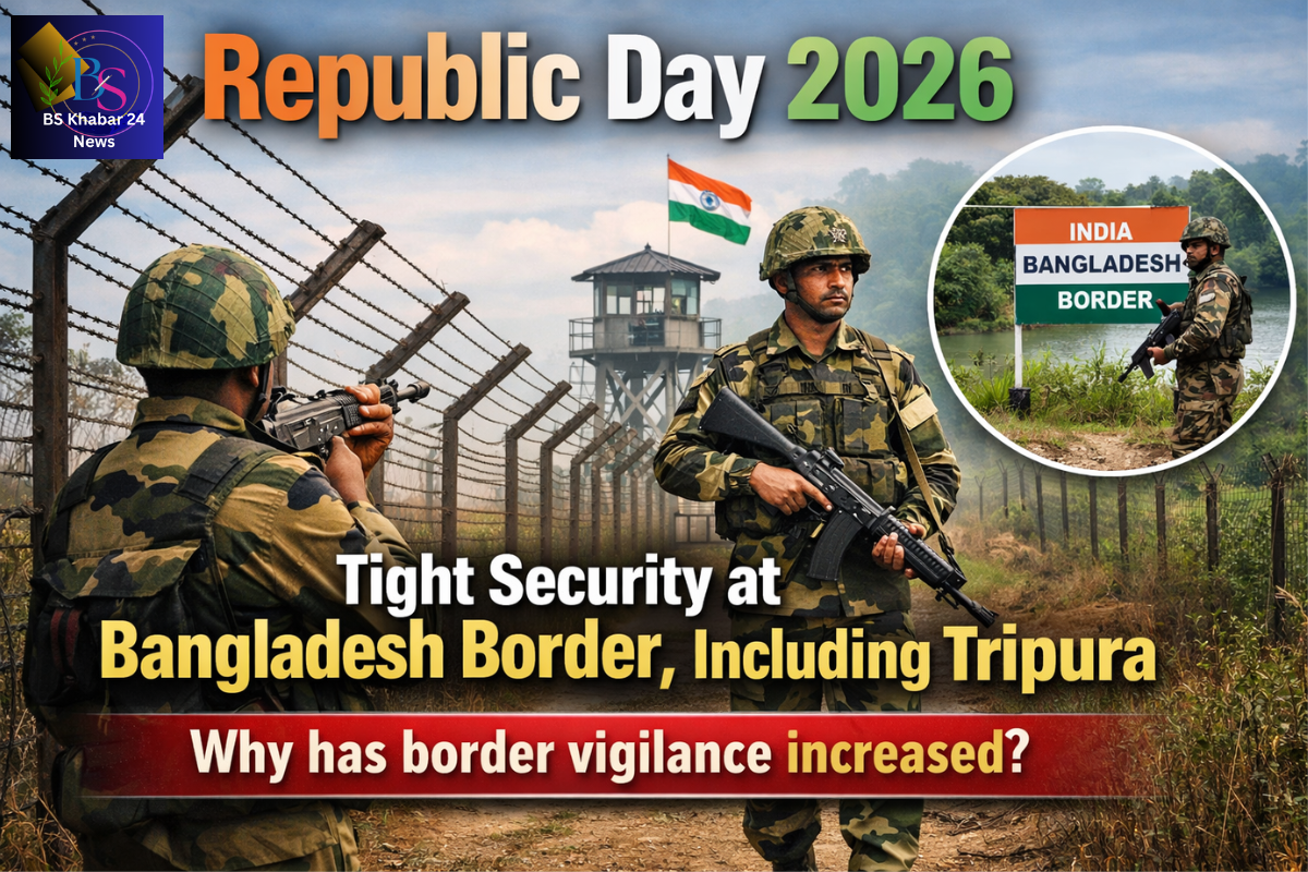 Republic Day 2026 Bangladesh border security in Tripura